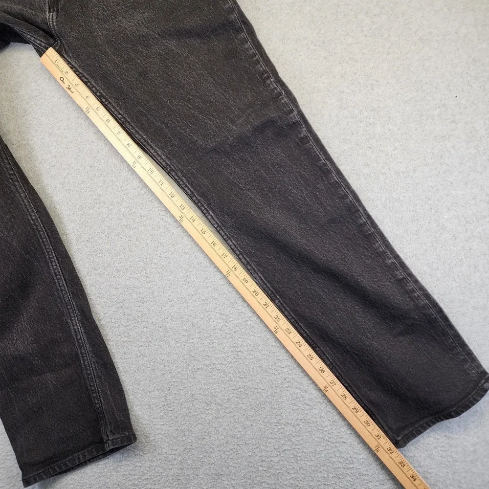 Hugo Boss Ash Mens 38x32 Slim Fit Dark Black Wash Denim